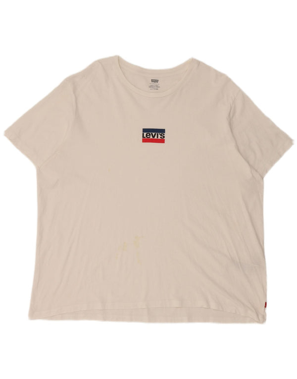 T-shirt da donna Levi's Top UK 20 2XL cotone bianco