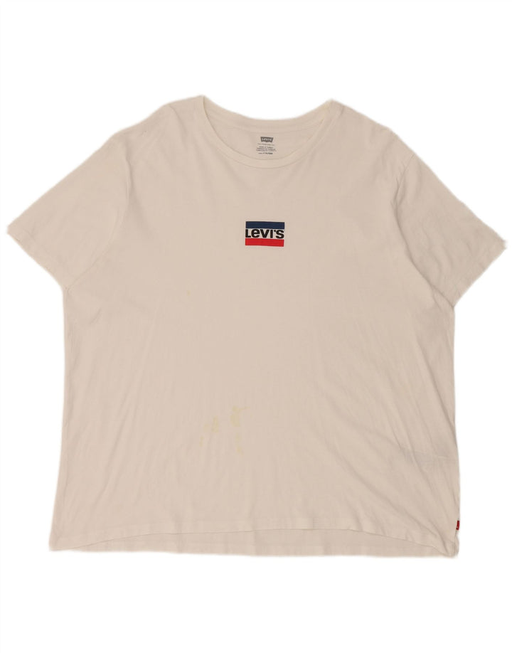 T-shirt da donna Levi's Top UK 20 2XL cotone bianco