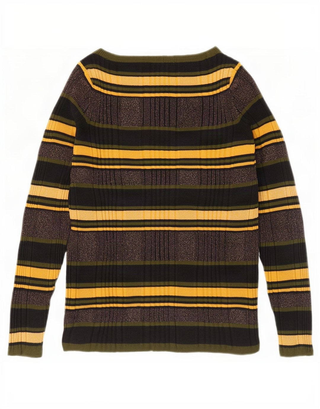 Maglione maglione con scollo a barca da donna Marks & Spencer UK 16 grande multicolore