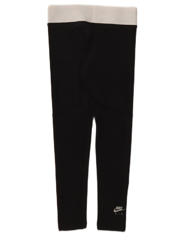 Leggings grafici Nike per ragazze 8-9 anni piccoli in cotone color block nero