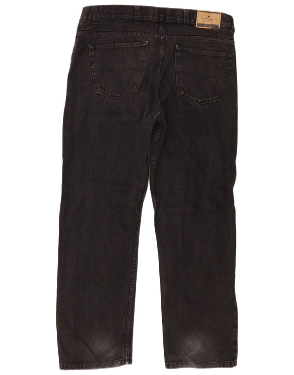 Jeans dritti da uomo Marks & Spencer Blue Harbour W38 L31 cotone nero
