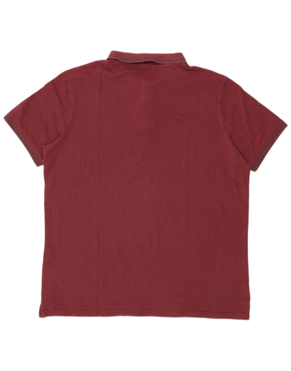 Polo da uomo Carrera 2XL in cotone bordeaux