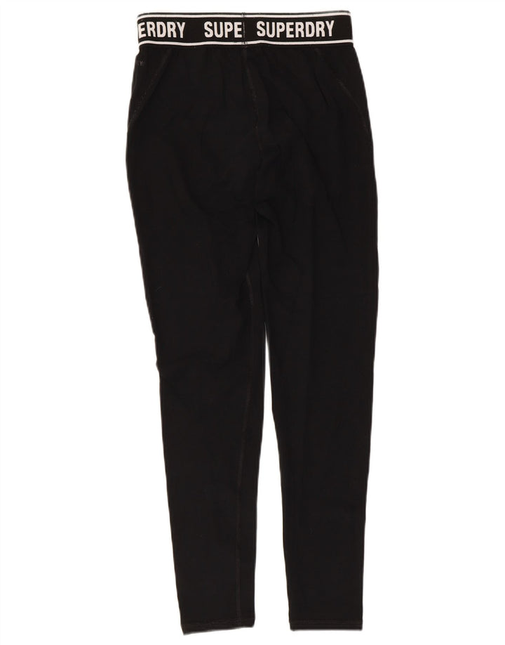 Leggings grafici da donna Superdry UK 8 Small cotone nero
