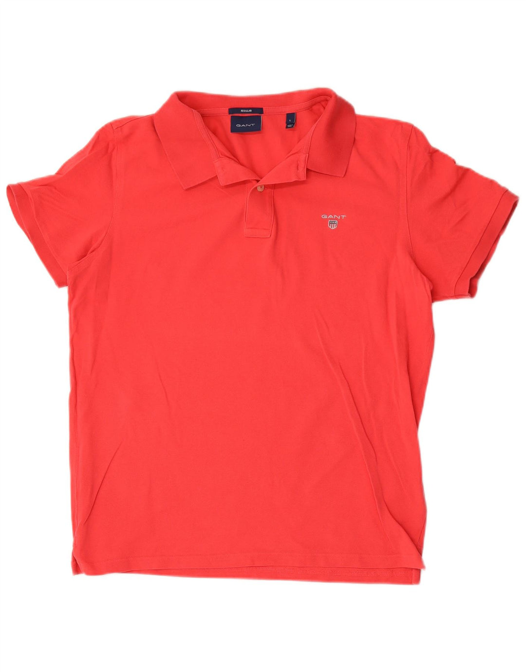 Polo Gant da uomo Regular Large in cotone rosso