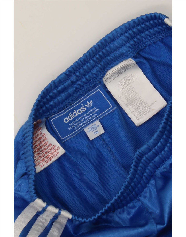 Pantaloni Tuta Adidas Bambina 5-6 Anni Poliestere Blu