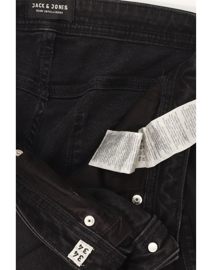 Jeans slim da uomo GLENN Jack & Jones W34 L34 cotone nero
