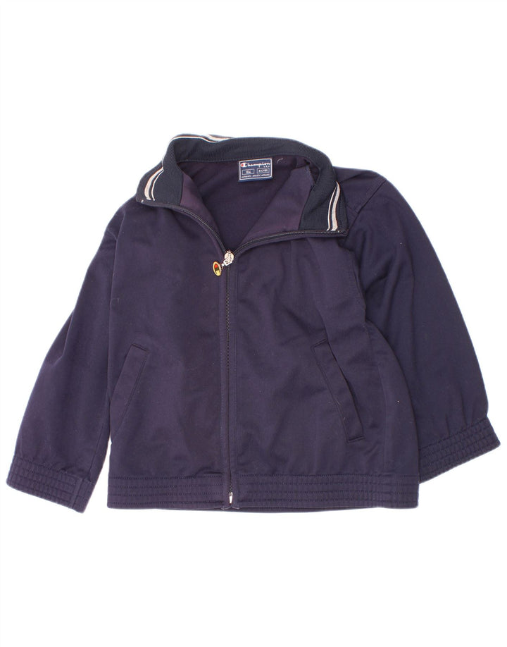 Giacca da ginnastica Champion da ragazzo 3-4 anni in poliestere blu navy