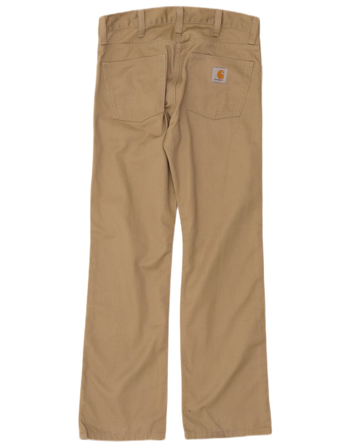 Pantaloni casual bootcut da uomo CARHARTT W32 L34 Poliestere beige
