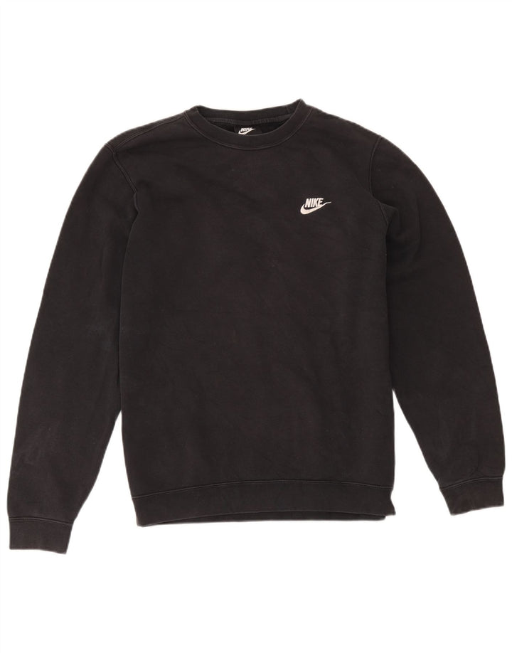 Felpa Nike Uomo Maglia Media Cotone Nero