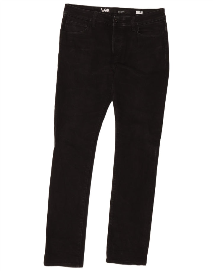 Jeans slim da donna Lee W34 L33 cotone nero