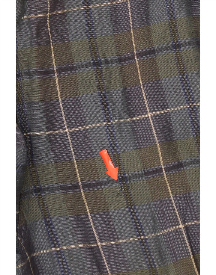 Giubbotto bomber da uomo Belfe UK 40 grande quadretto blu navy