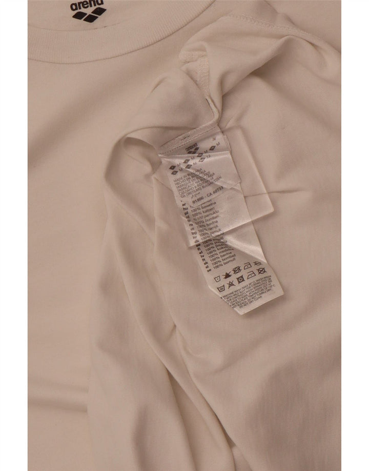 T-shirt da donna Arena Top UK 12 cotone bianco medio