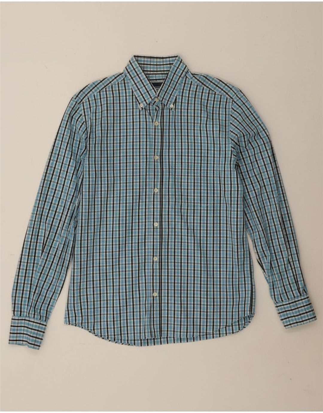 Camicia Uomo Sergio Tacchini In Cotone A Quadri Blu Medio