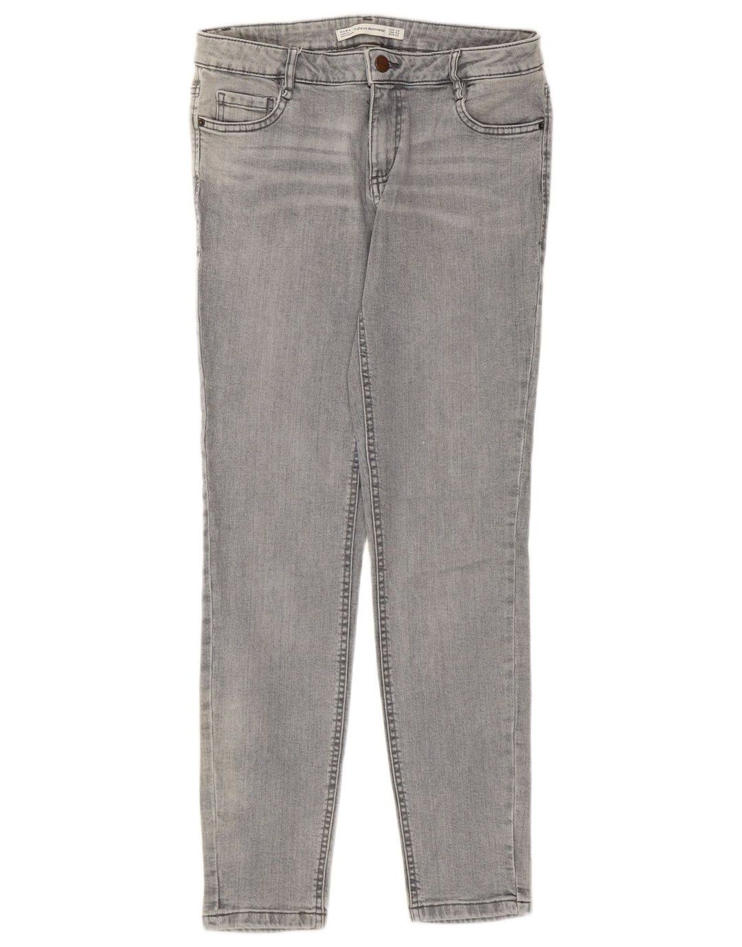 Jeans skinny da donna Zara EU 38 Small W28 L28 Grigio