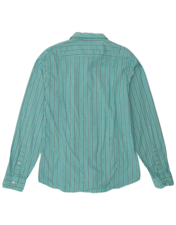 Camicia da uomo slim fit ESPRIT gessato medio turchese