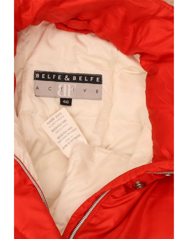 Giacca imbottita oversize con cappuccio Belfe & da donna IT 46 Large Poliestere rosso