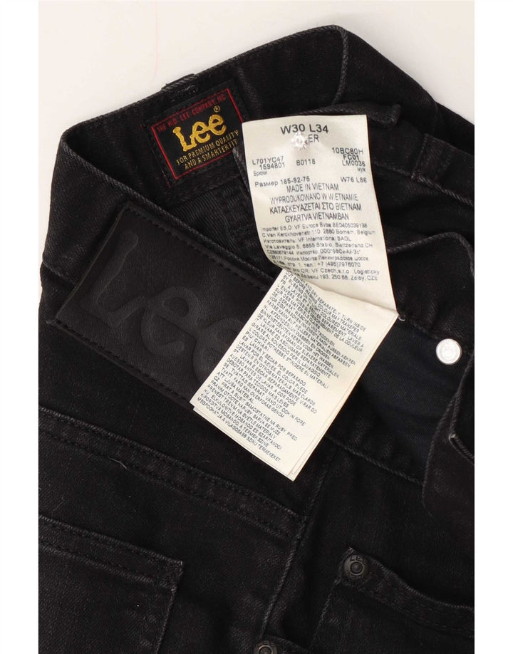 Jeans slim da donna Lee W30 L25 cotone nero