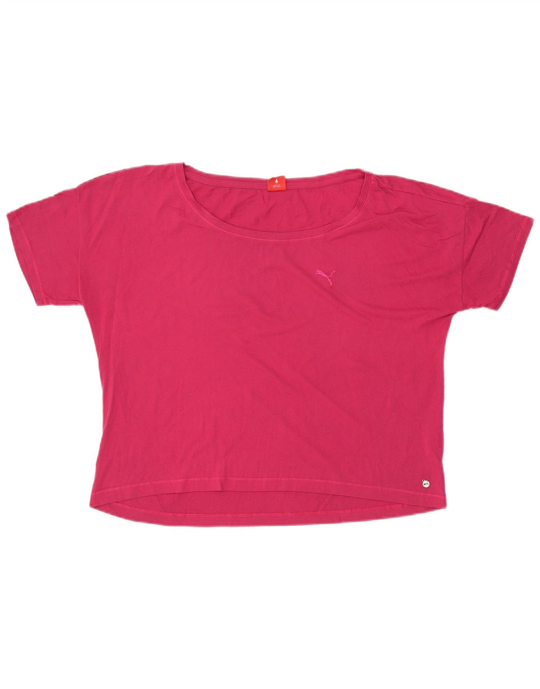 Maglietta corta da donna PUMA UK 16 grande rosa
