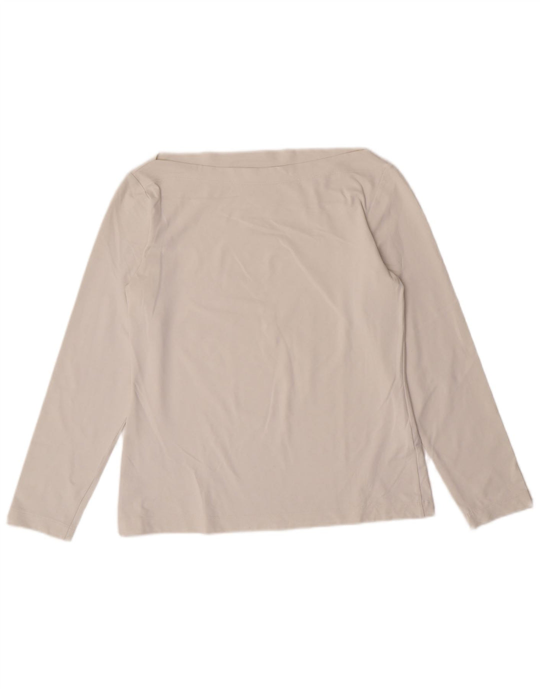 Top corto da donna Sportmax a maniche lunghe UK 12 medio bianco sporco poliammide