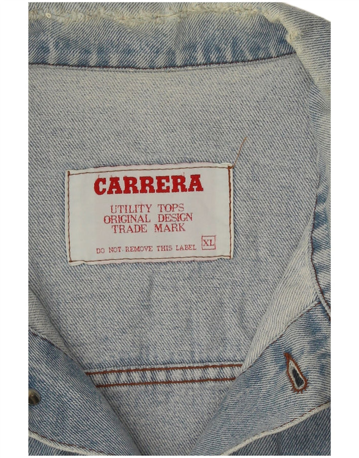 Giacca in denim da uomo Carrera UK 42 XL Blu