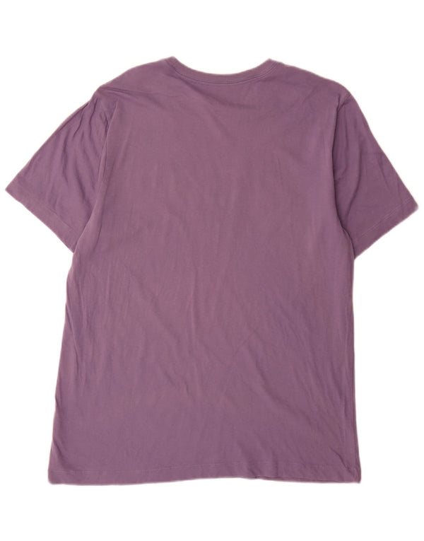 T-shirt grafica da uomo Nike Top grande in cotone viola