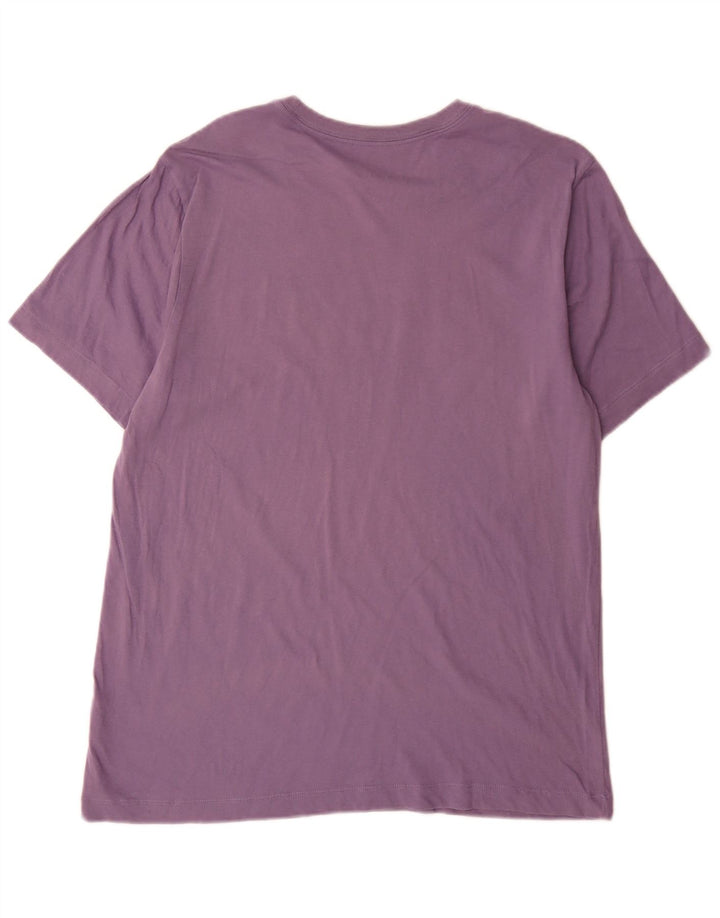 T-shirt grafica da uomo Nike Top grande in cotone viola