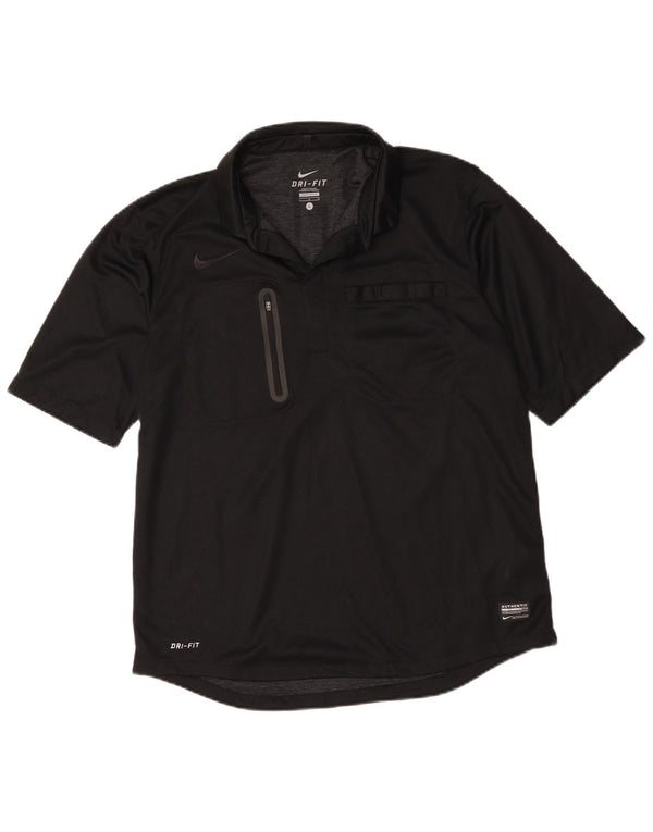 Polo Nike da uomo Dri Fit grande in cotone nero