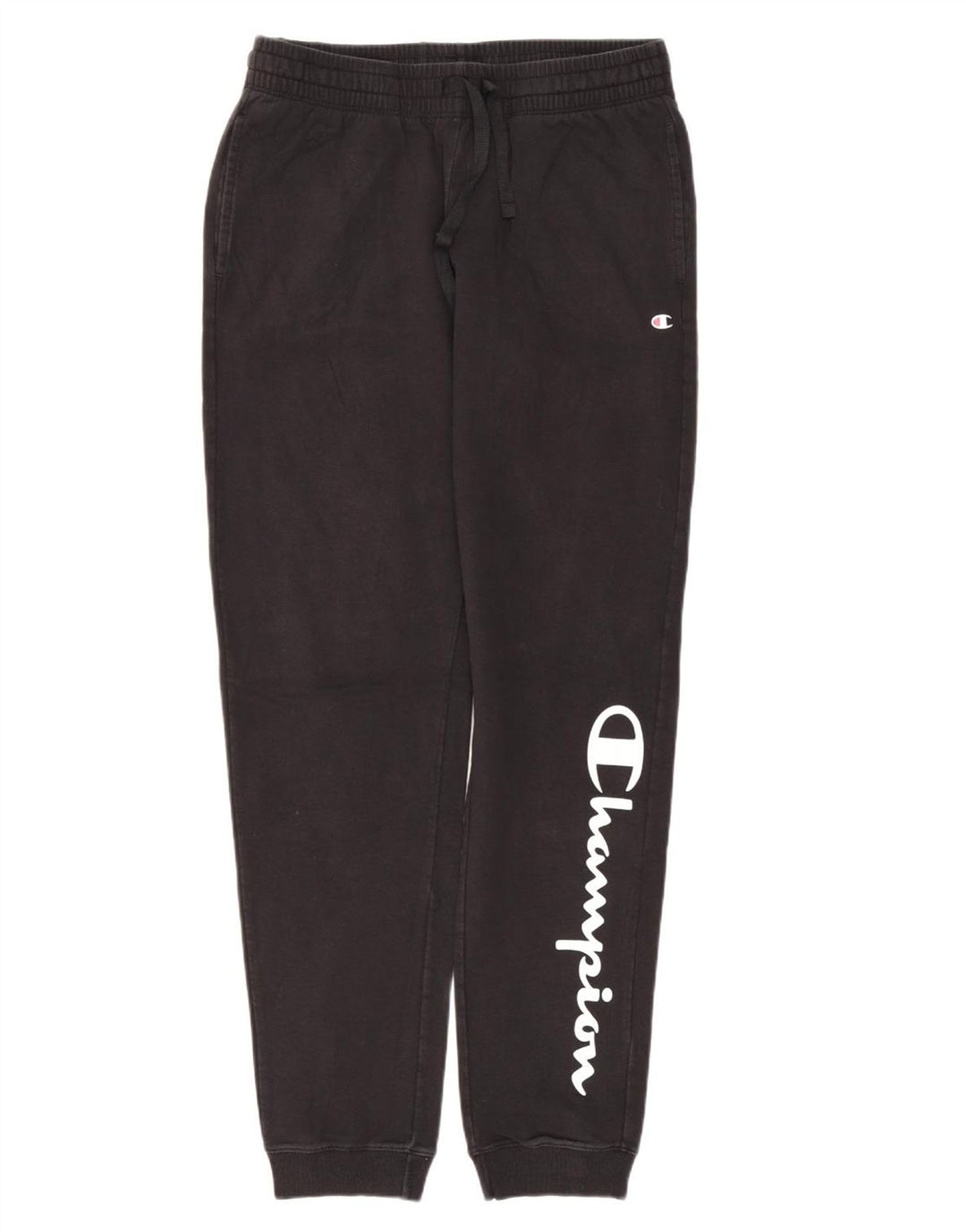 CHAMPION Pantaloni da tuta con grafica da donna Joggers UK 14 Medium Nero