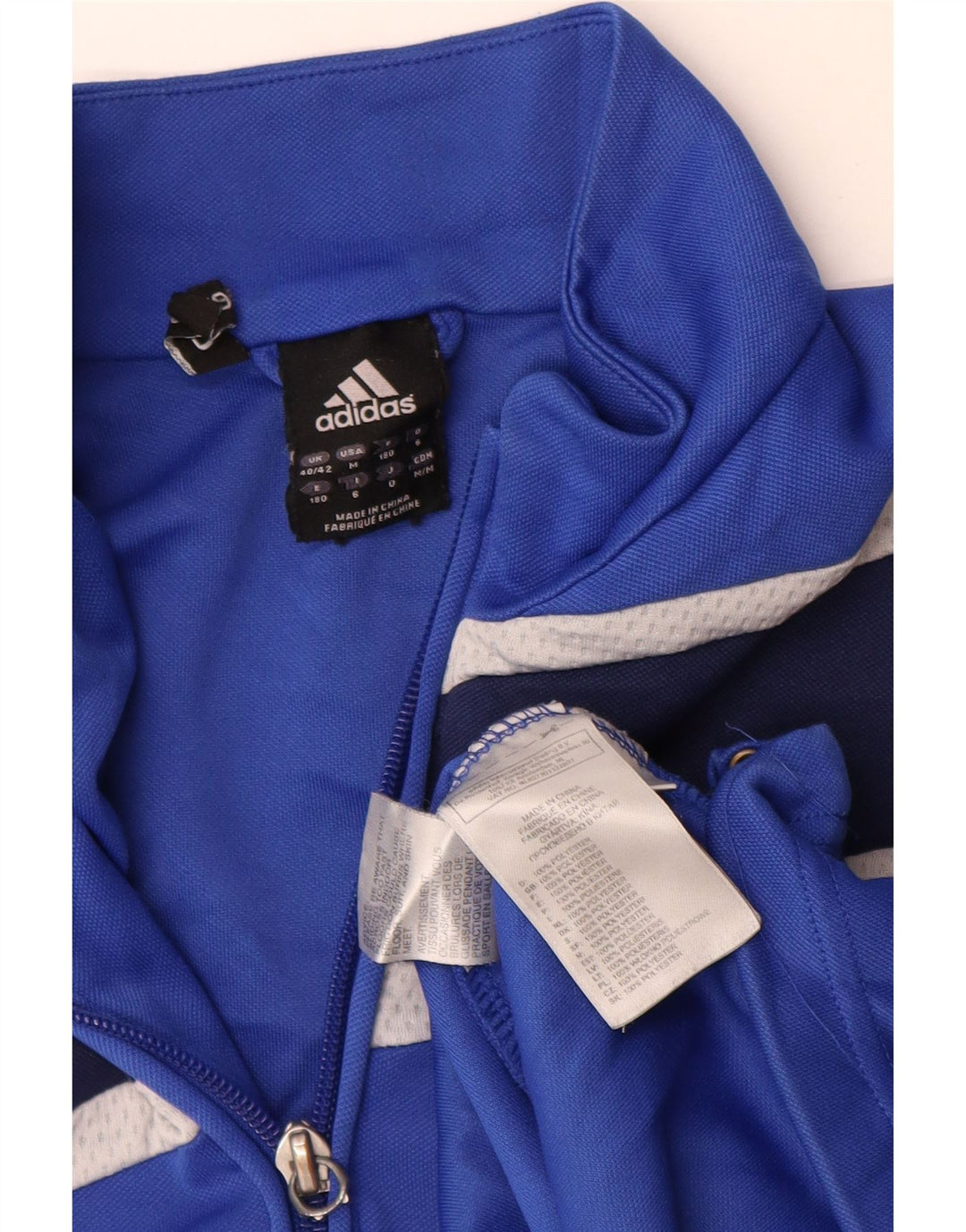 Top della tuta pullover Climalite da uomo ADIDAS UK 40/42 Blu medio