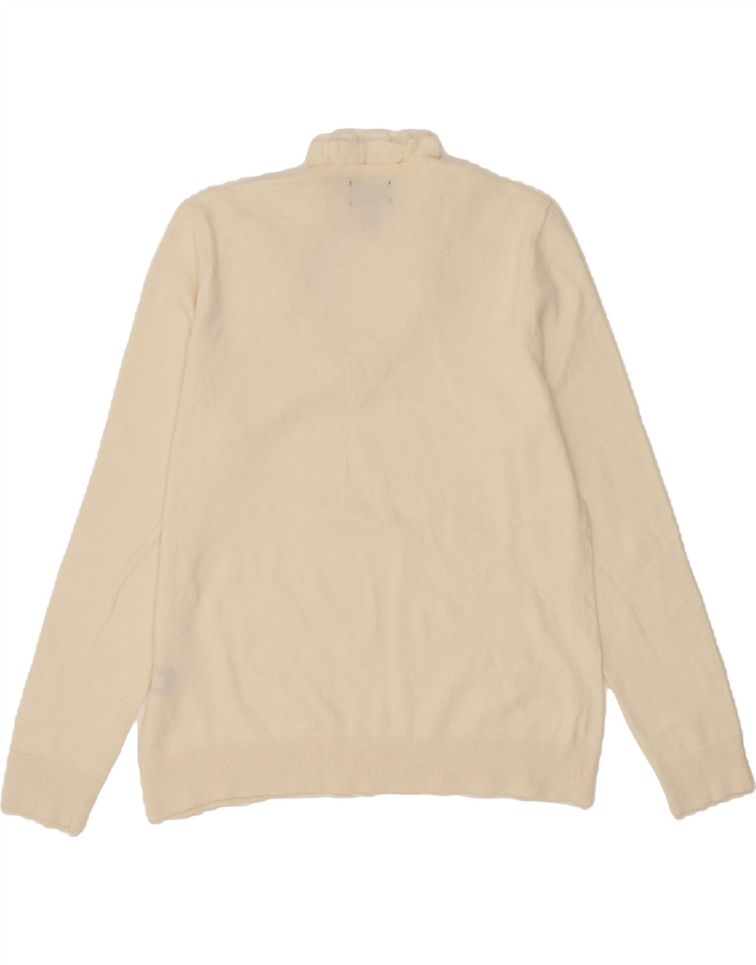 CHAPS Womens Classics V-Neck Jumper Sweater UK 18 XL Off White Cotton Vintage Chaps and Second-Hand Chaps from Messina Hembry 