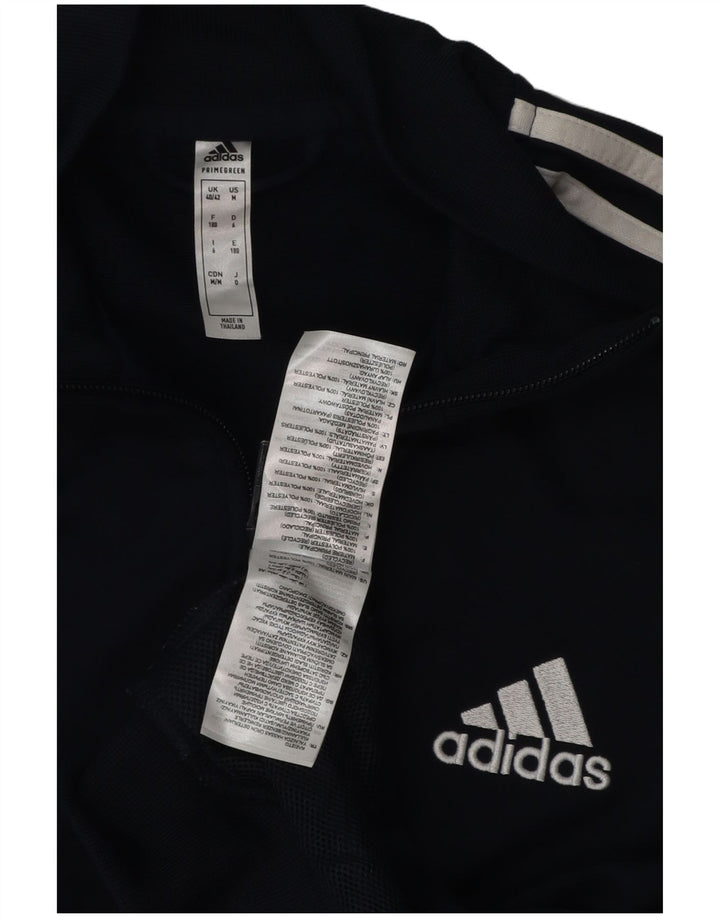 Giacca da tuta da uomo Adidas UK 40/42 Medium Navy Blu Poliestere