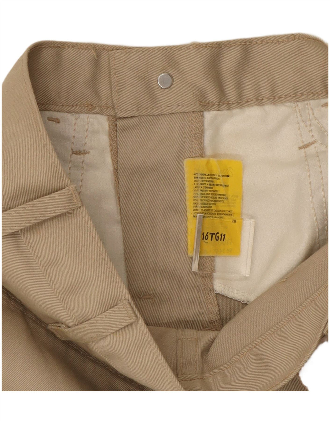 Pantaloni casual bootcut da donna WRANGLER W26 L32 cotone beige
