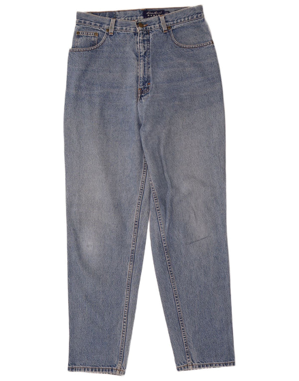 Eddie Bauer Womens Loose Fit Tapered Jeans US 12 Large W32 L32 Blue Cotton