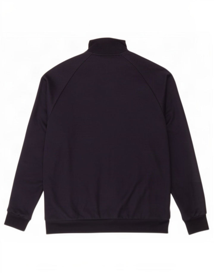 Giacca da ginnastica da uomo Adidas, giacca media, in cotone blu navy