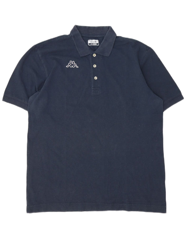 Polo Kappa da uomo XL blu navy