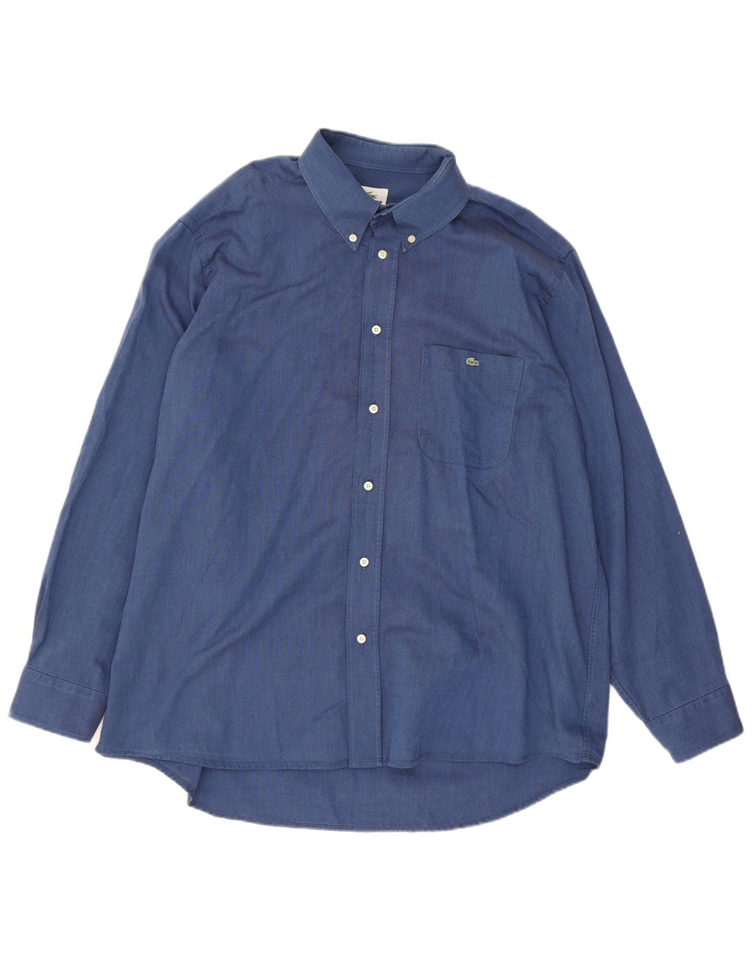 Camicia da uomo Lacoste taglia 43 grande cotone blu