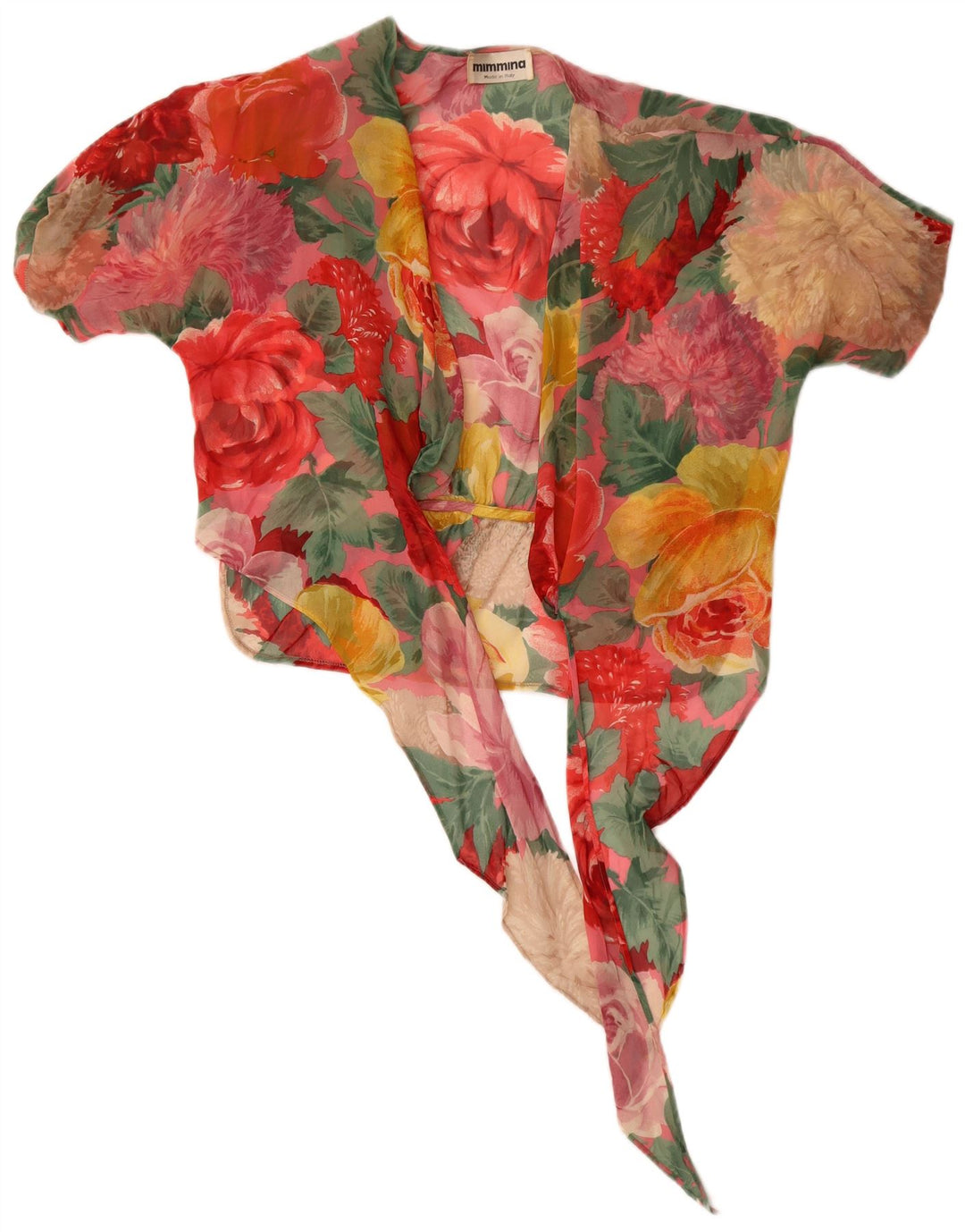 Set gonna vintage da donna in 2 pezzi IT 42 medio W26 floreale multicolore