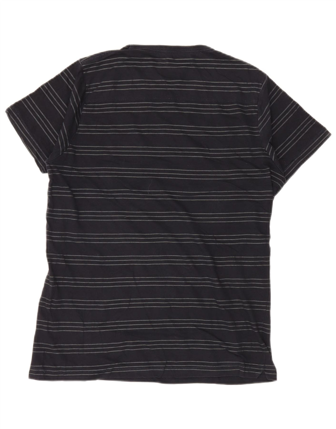 T-shirt da uomo French Connection Top in cotone a righe blu navy medio