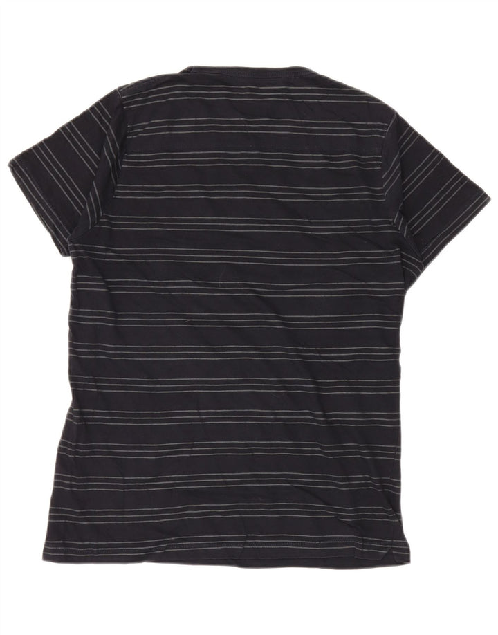 T-shirt da uomo French Connection Top in cotone a righe blu navy medio