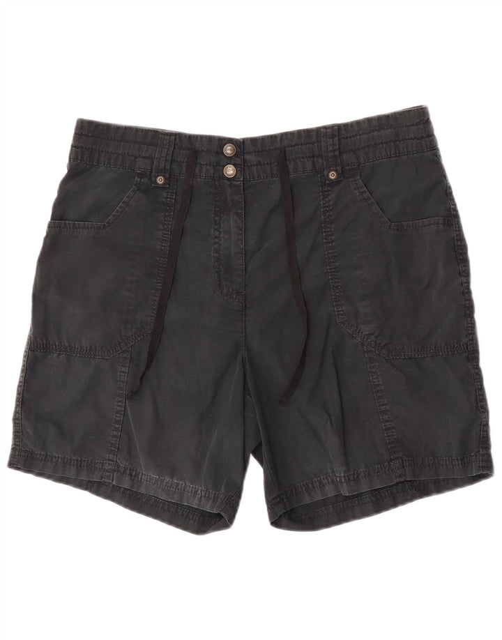Pantaloncini casual da donna Marks & Spencer UK 12 medi W31 cotone nero