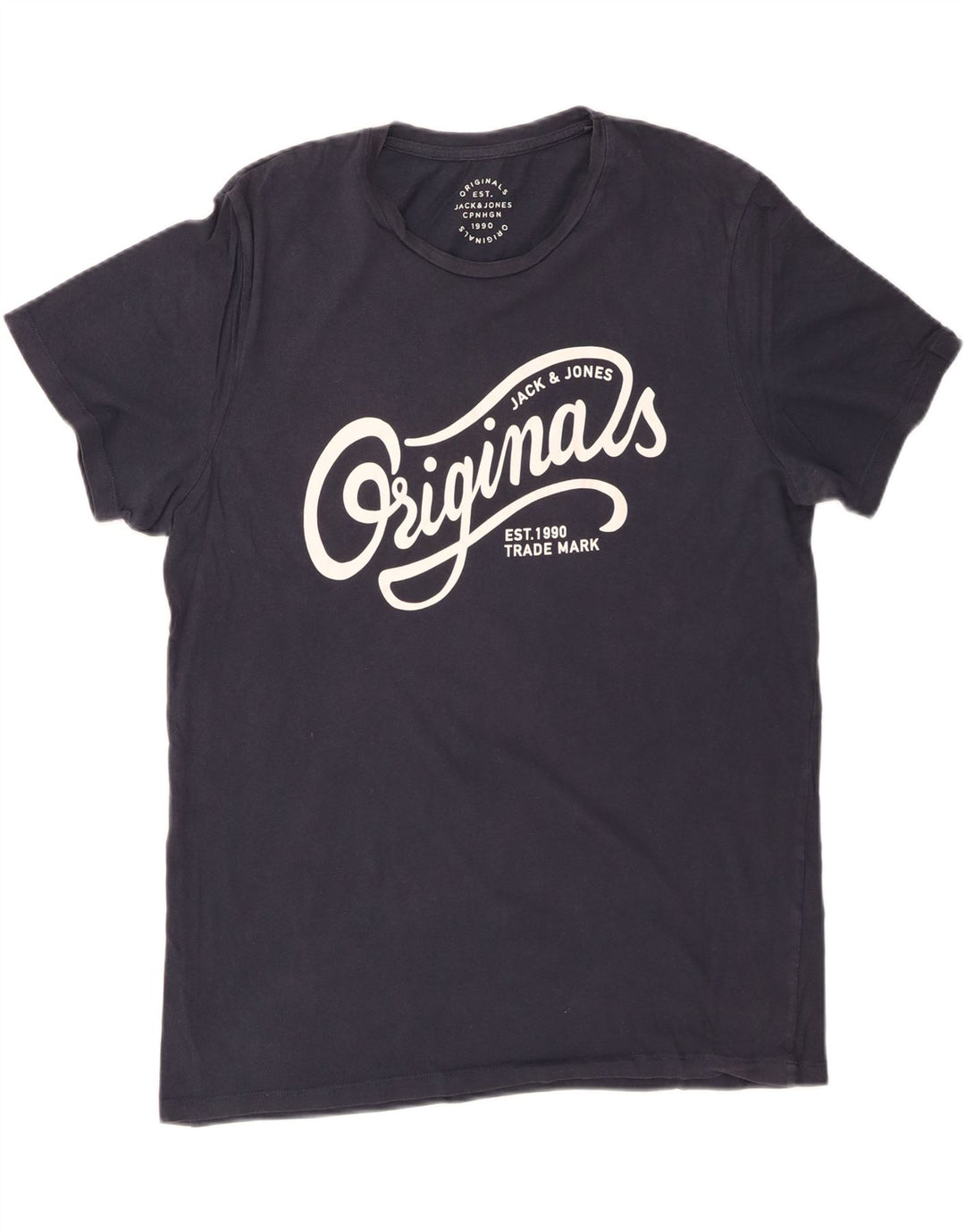 JACK & JONES T-shirt grafica da uomo XL XL in cotone blu navy