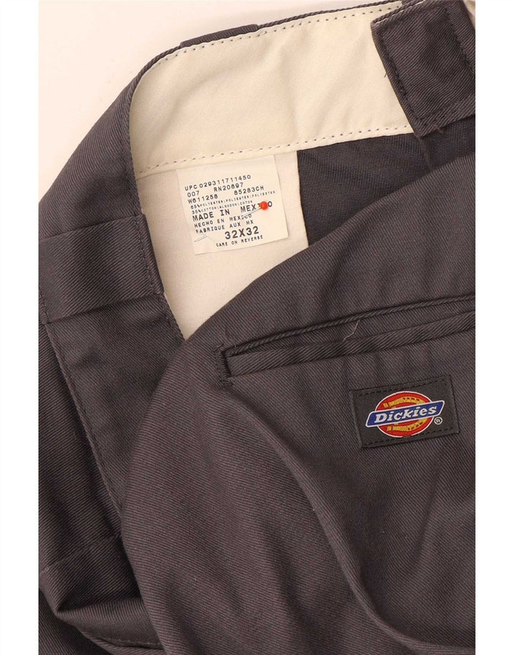 Pantaloni cargo da uomo a gamba larga Dickies W32 L32 poliestere grigio