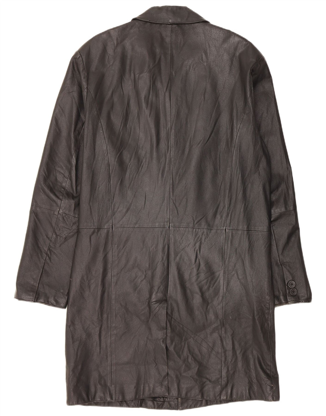 Cappotto in pelle da uomo Angelo Litrico UK 38 Pelle nera media