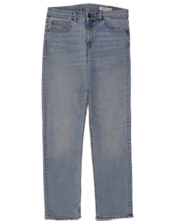 Jeans dritti Marks & Spencer da donna The Sienna UK 12 medio W30 L27 blu