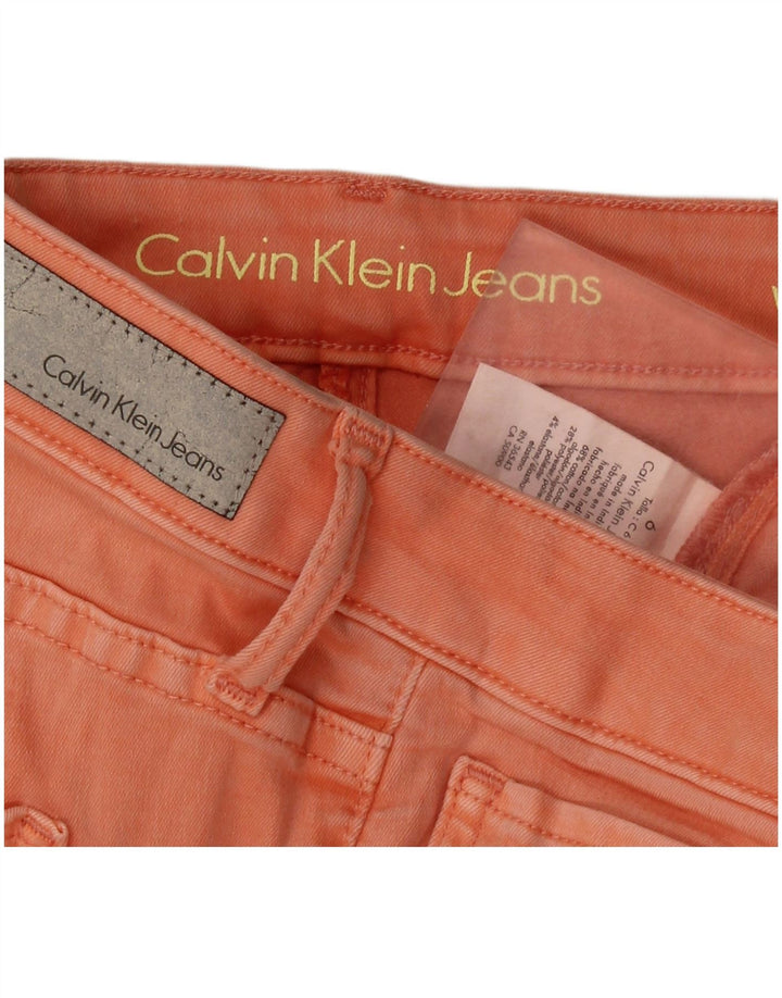 CALVIN KLEIN Jeans skinny da donna US 6 medi W28 L27 Cotone arancione
