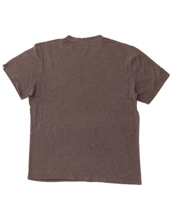 ELEMENT T-shirt grafica da uomo con vestibilità regolare, top grande in cotone grigio