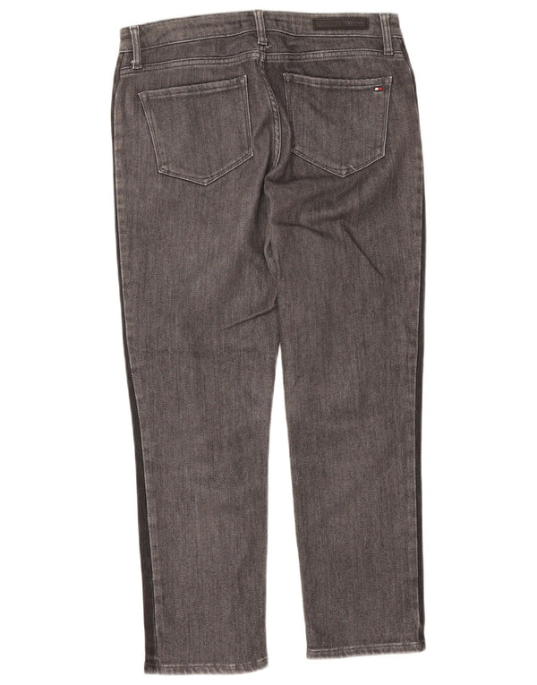 Jeans corti dritti Roma da donna Tommy Hilfiger W29 L25 color block grigio