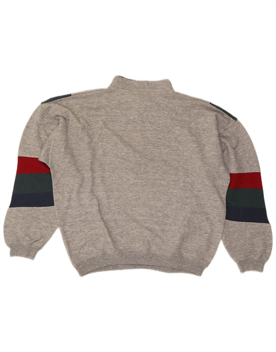 Felpa North Pole da uomo con zip e collo maglione XL grigio color block