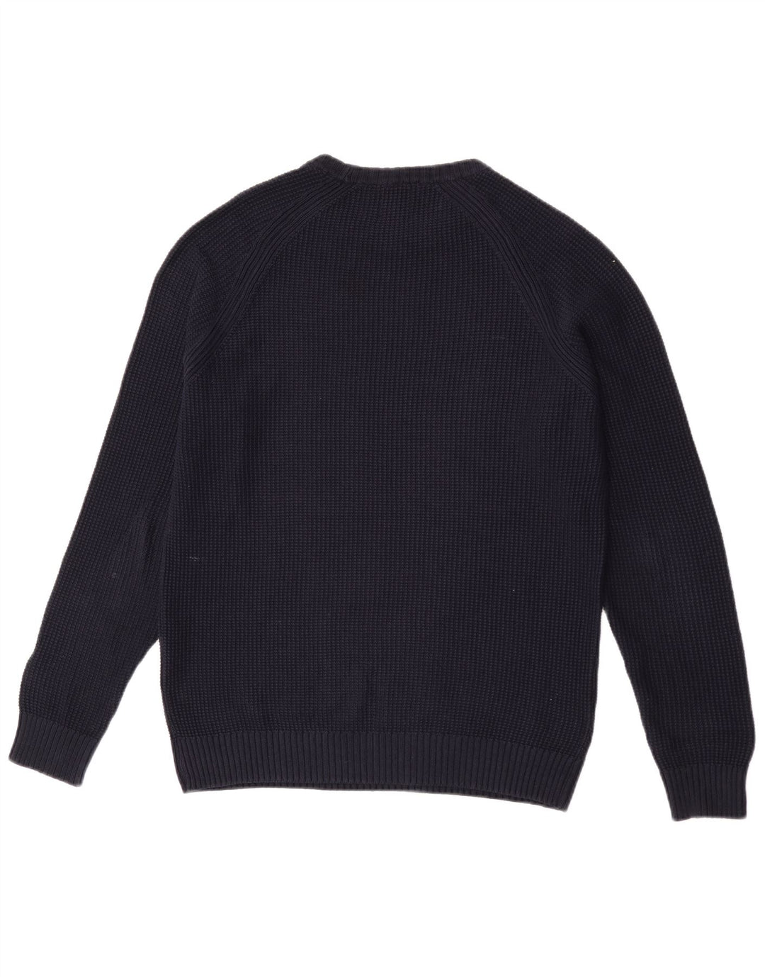 Maglione maglione girocollo da uomo Zara grande in cotone blu navy