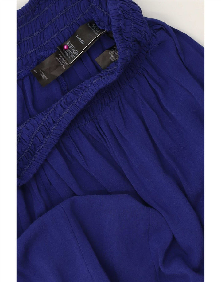 Pantaloni Harem da donna Marks & Spencer grandi W32 L26 viscosa blu